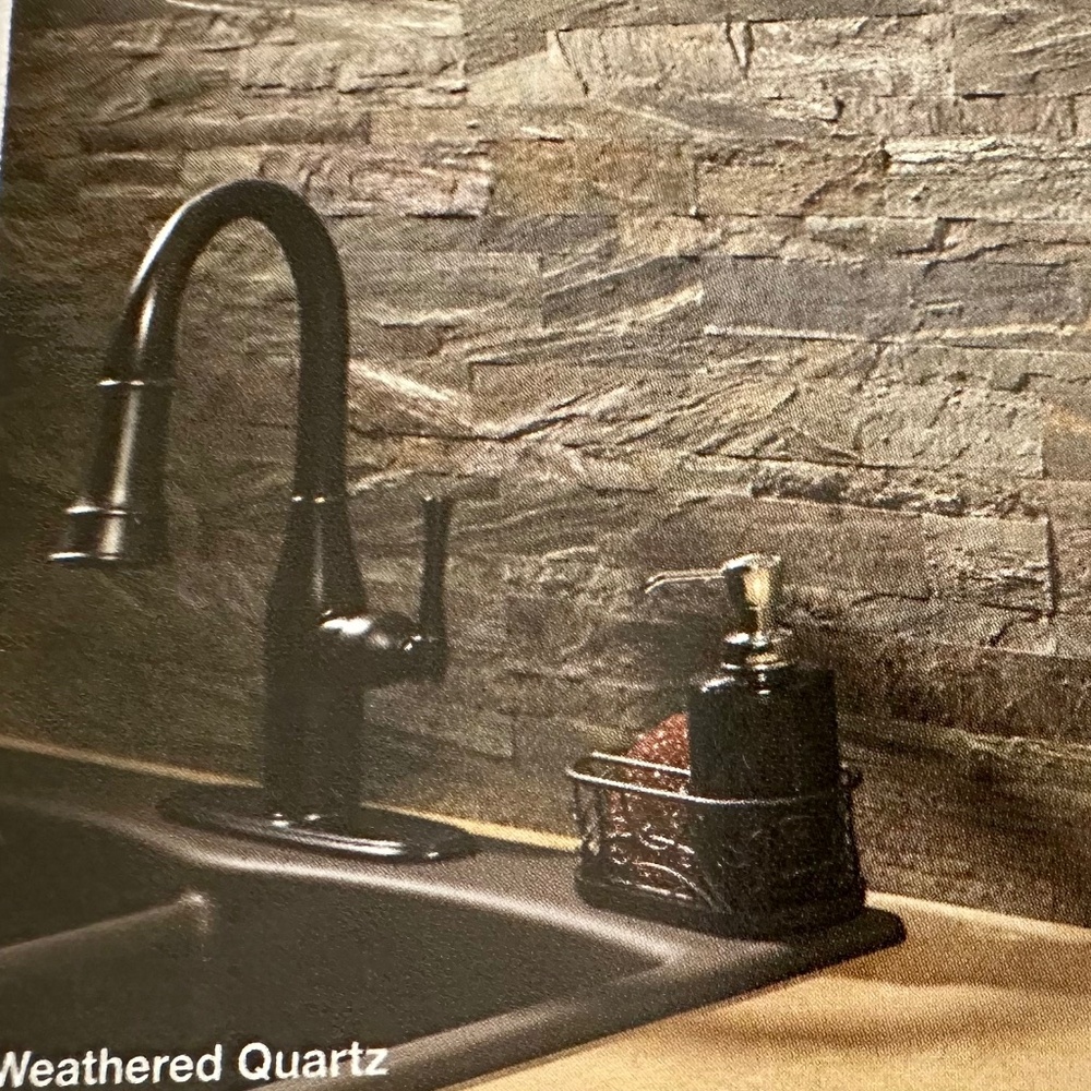 Aspect Peel & Stick (15) 6 x 24 Weathered Quartz Stone Backsplash 15 sq ft NWT